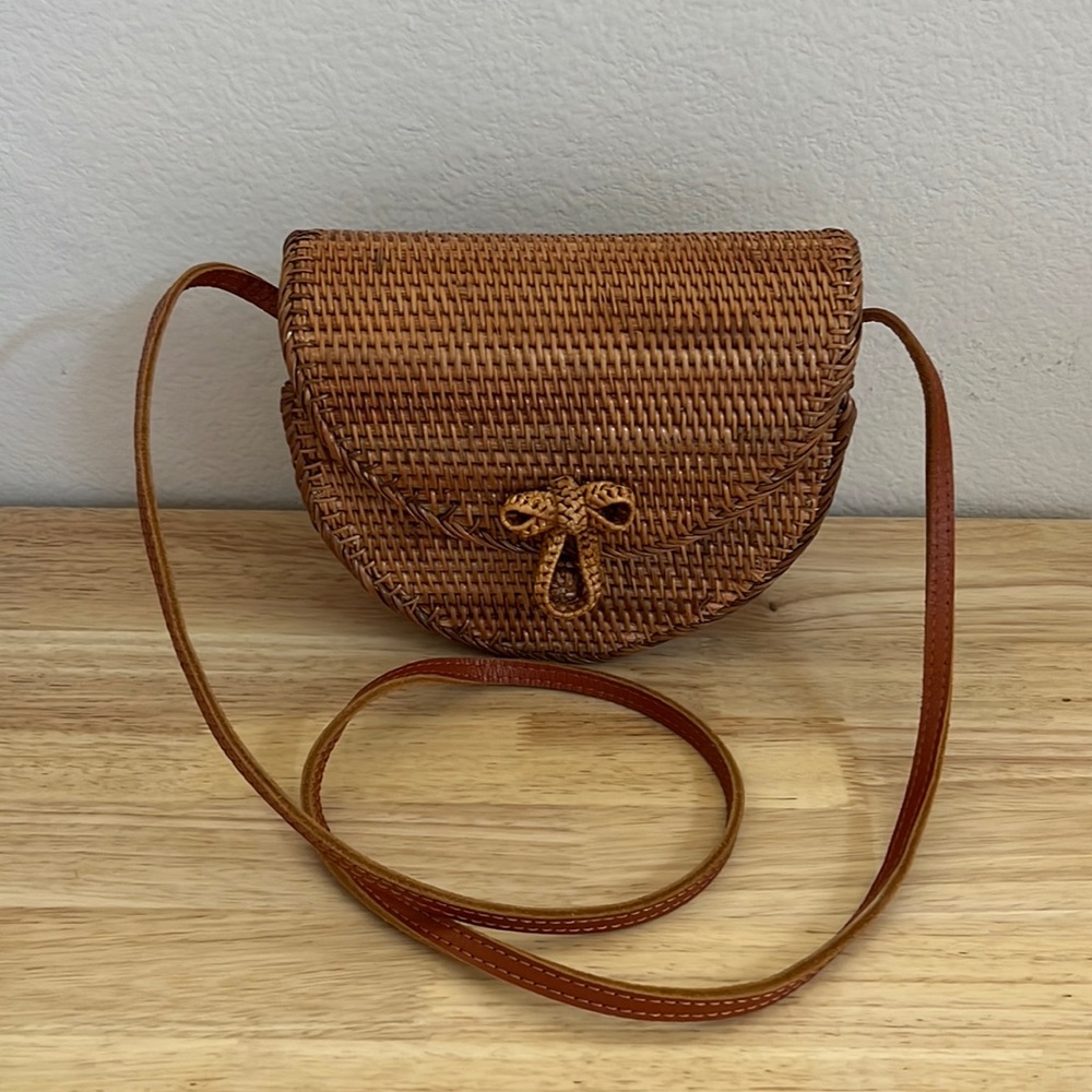Wicker Crossbody Bag Gem